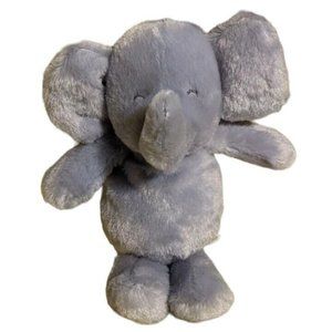 Carters Elephant Plush Rattle Child of Mine Crinkle Stuffed Animal Toy Baby Gray